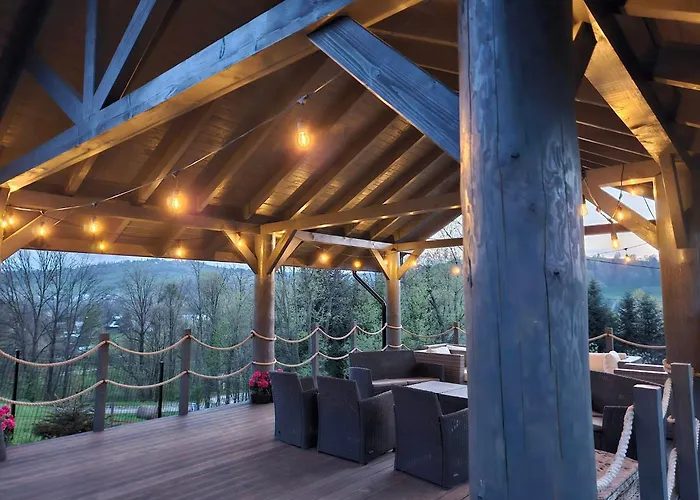 Domek alpejski Góralski Przystanek Jacuzzi&sauna - Dom Dla 17 Osób